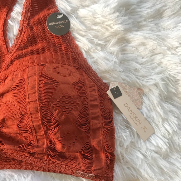 Danskin intimates burnt orange racerback bra - Picture 2 of 5